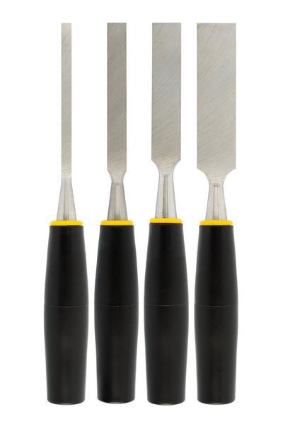Стамески MASTERTOOL з пластиковими ручками 6/12/18/24 мм набір 4 шт 14-1700 25034 фото