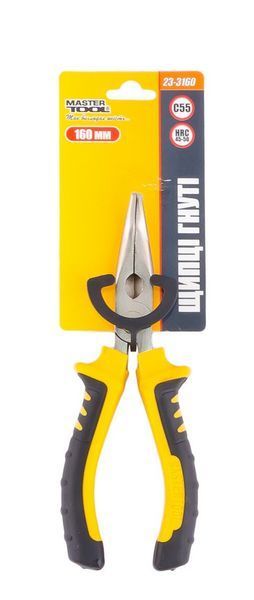 Щипці вигнуті MASTERTOOL 160 мм С55/HRC 45~50 23-3160 29551 фото