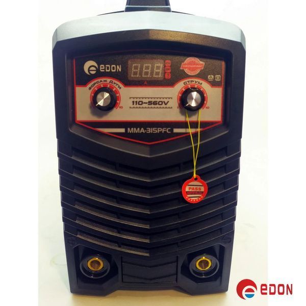 Інверторний зварювальний апарат EDON MMA-315PFC (220V/380V, 110-560В) 285 фото
