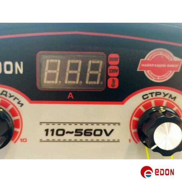Інверторний зварювальний апарат EDON MMA-315PFC (220V/380V, 110-560В) 285 фото