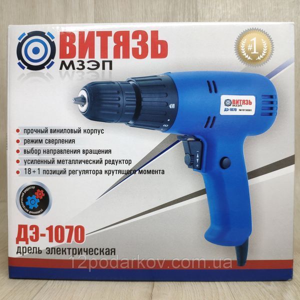 Мережевий шуруповерт ВІТЯЗЬ ДЕ-1070 Вт ВИДЭ-1070 фото