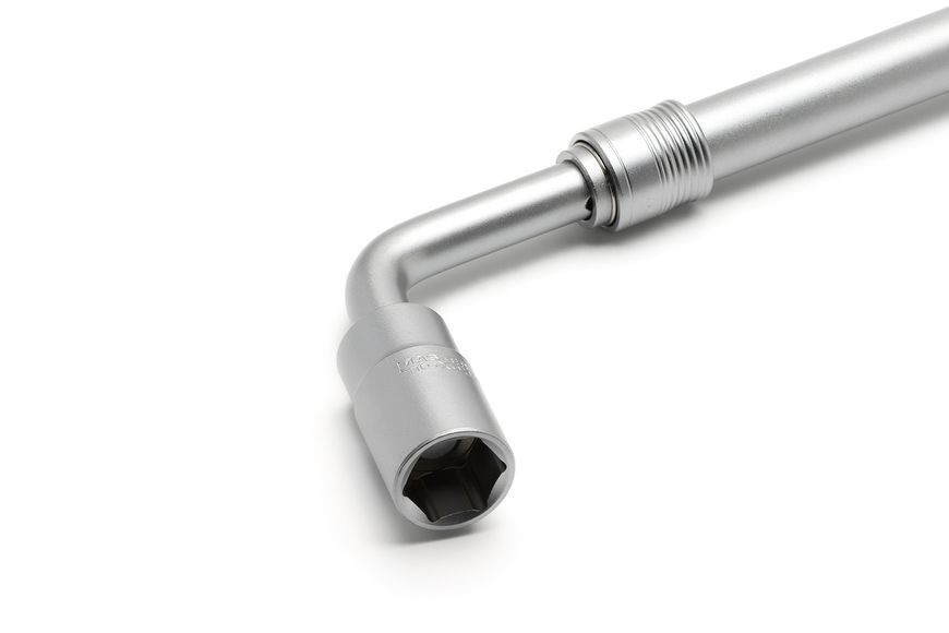 Ключ балонний MASTERTOOL L-Type телескопічний 1/2" головки 17&times;19/21&times;23 мм CrV 380&ndash;530 мм у чохлі 78-0100 34169 фото