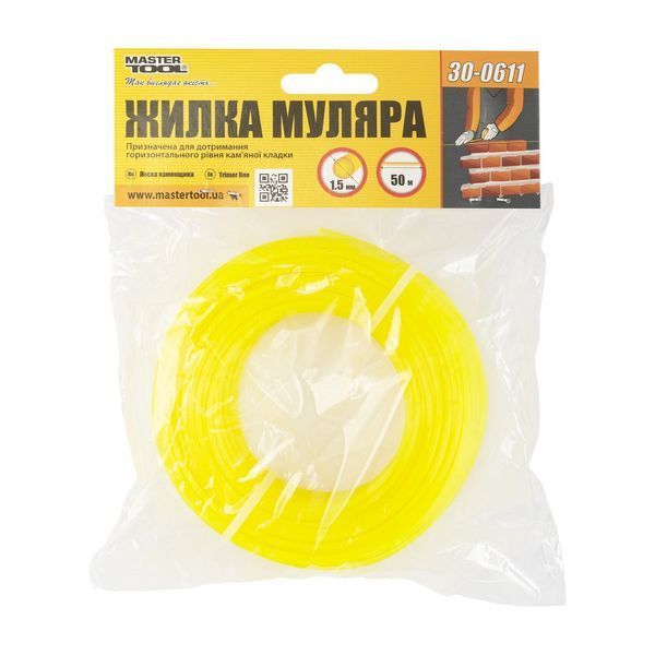 Жилка розмічувальна нейлонова MASTERTOOL 1.5 мм &times; 50 м 30-0611 29363 фото