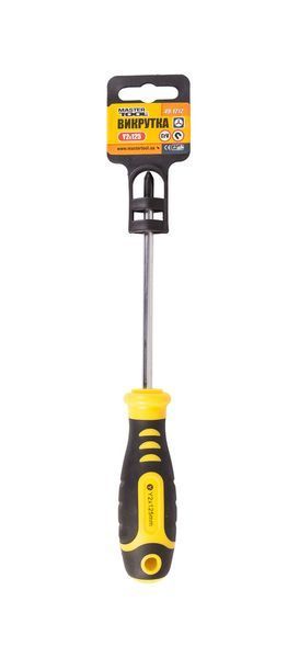 Викрутка магнітна MASTERTOOL MERCEDES Y2х125 мм ручка з TPR покриттям 49-1212 29143 фото