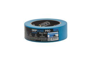 Стрічка малярна для фасадних робіт MASTERTOOL GripBond Pro Exterior 38 мм&times;50 м синя 79-9895 27763 фото