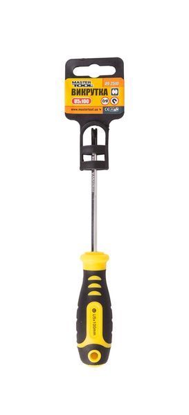Викрутка магнітна MASTERTOOL SPANNER U5х100 мм ручка з TPR покриттям 49-2510 29144 фото