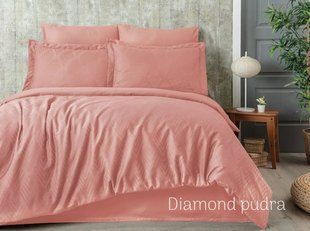 Двоспальний Євро комплект Tivo Home Diamond Pudra Жаккард 67768 фото