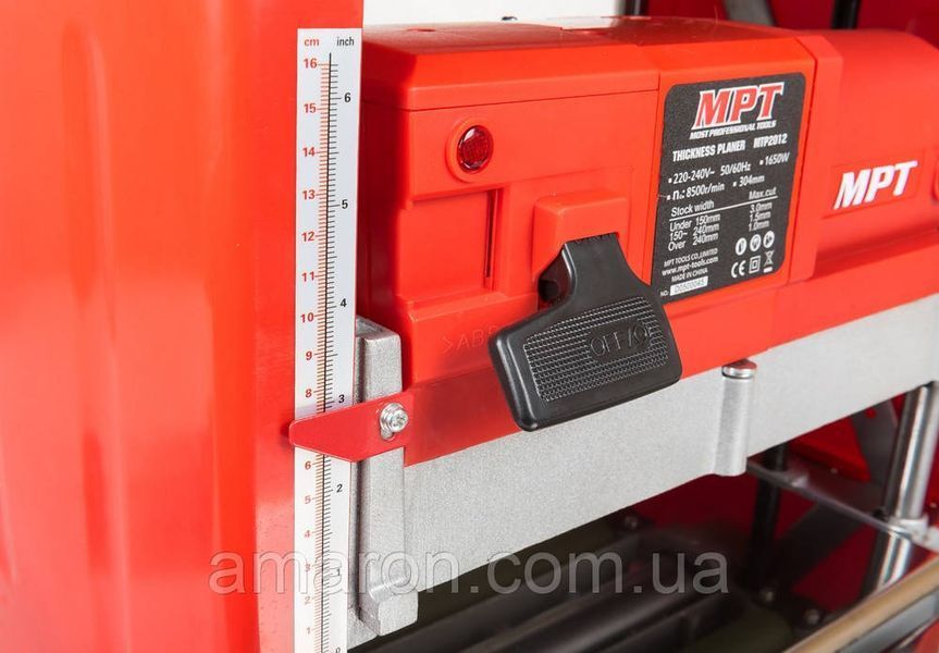 Рейсмусовый станок для дерева MPT 1650 Вт 8500 об/мин 304 мм MTP2012 MTP2012 фото