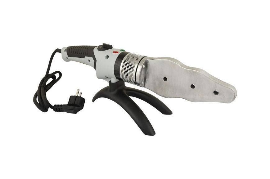 Паяльник для пластикових труб MASTERTOOL 20-63 мм 2450 Вт/220 V/50 Hz 0-300&deg;С IP44 LED-індикація металевий кейс/аксесуари ППТ2450 31027 фото