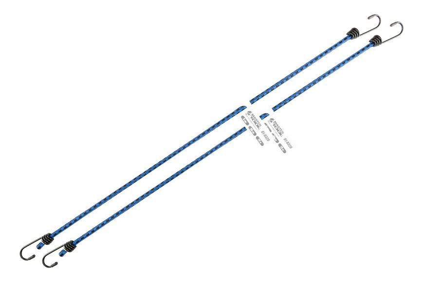 Стяжка вантажу MASTERTOOL гумова &Oslash; 8 мм 80 см набір 2 шт 81-0320 32569 фото