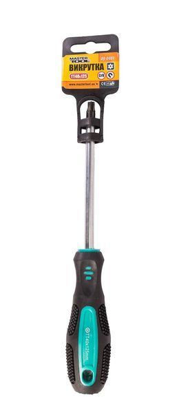 Викрутка магнітна MASTERTOOL TORX TT40х125 мм ручка з TPR покриттям 49-0401 29173 фото