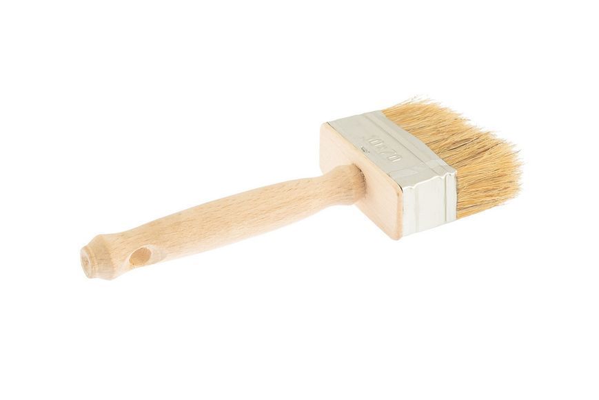 Макловиця MASTERTOOL 70&times;30 мм натуральна щетина з дерев'яною ручкою 91-9207 25738 фото