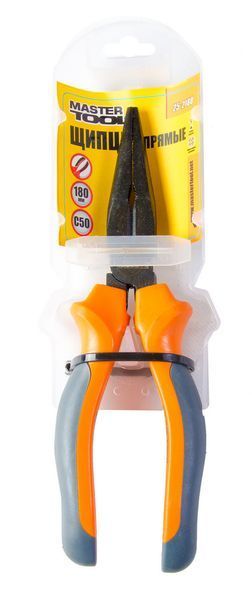Щипці прямі MASTERTOOL 180 мм фосфатовані С50/HRC 55~65 25-2180 27645 фото