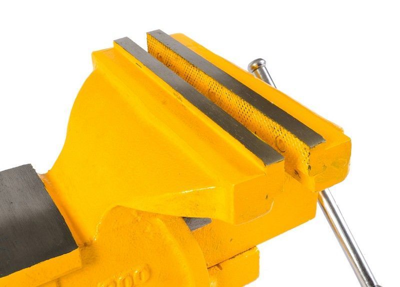Лещата слюсарні настільні поворотні MASTERTOOL 200 мм з ковадлом 07-0220 28223 фото