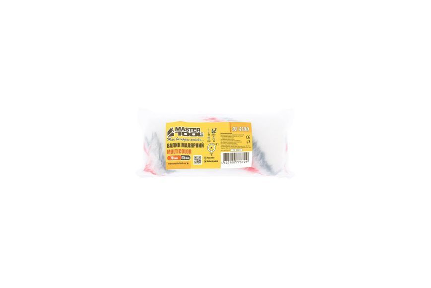 Валик малярський MASTERTOOL Multicolor 70 x 15 x 11 мм, &Oslash; 6 мм 92-4700 27132 фото