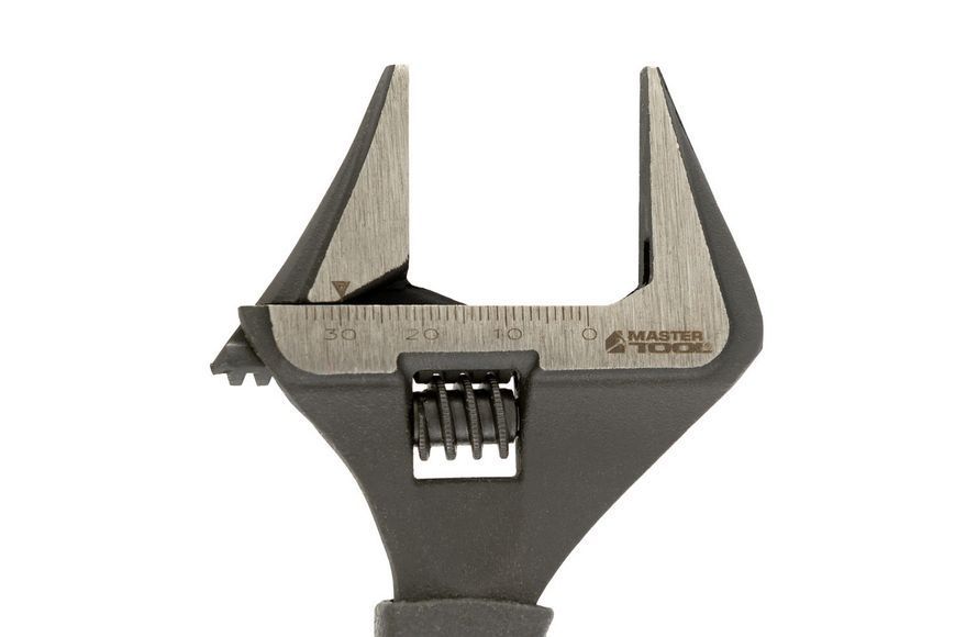 Ключ розвідний MASTERTOOL 150 мм 0-35 мм тонкі губки CrV рукоятка з TPR накладкою 76-0321 26903 фото