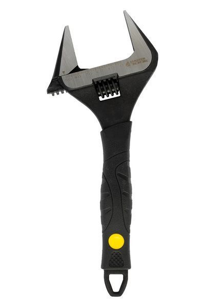 Ключ розвідний MASTERTOOL 250 мм 0-50 мм тонкі губки CrV рукоятка з TPR накладкою 76-0323 26904 фото