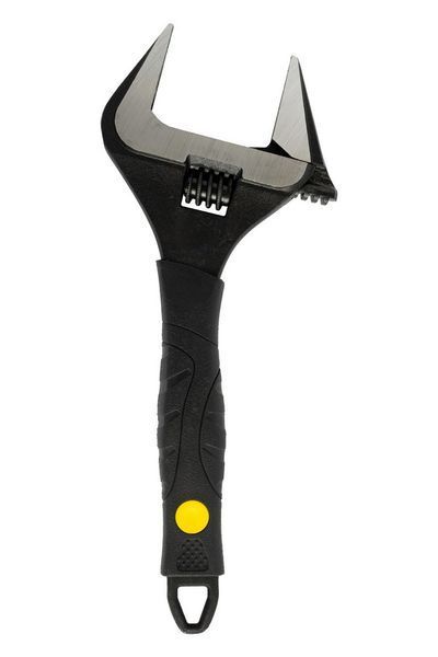 Ключ розвідний MASTERTOOL 250 мм 0-50 мм тонкі губки CrV рукоятка з TPR накладкою 76-0323 26904 фото